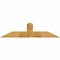 Ekena Millwork Portland Rough Sawn Timber Gable Bracket, Western Red Cedar, 60"W x 15"H x 2"D x 6"F, 6/12 Pitch GBW060X15X0206POR00RWR - alternate 1